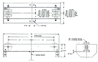 Dimensional Drawing for Under Running Push Type End Trucks