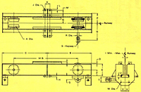 Dimensional Drawing for Under Running End Truck Kits