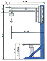 Welded Construction Benchoist Workstations - Actuator Style