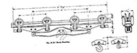 4000 Pound (lb) Capacity Eight Wheel Trolley (US-181) - 2