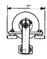 1000 Pound (lb) Capacity Two Wheel Trolley with Side Roller (US-270) - 2