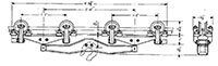 4000 Pound (lb) Capacity Eight Wheel Trolley with Side Rollers (US-272) - 2