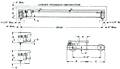 Dimensional Drawing for Top Running Single Girder Motor Driven Cranes