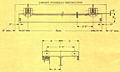 Dimensional Drawing for Under Running Single Girder Hand Geared Cranes