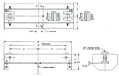 Dimensional Drawing for Under Running Push Type End Trucks